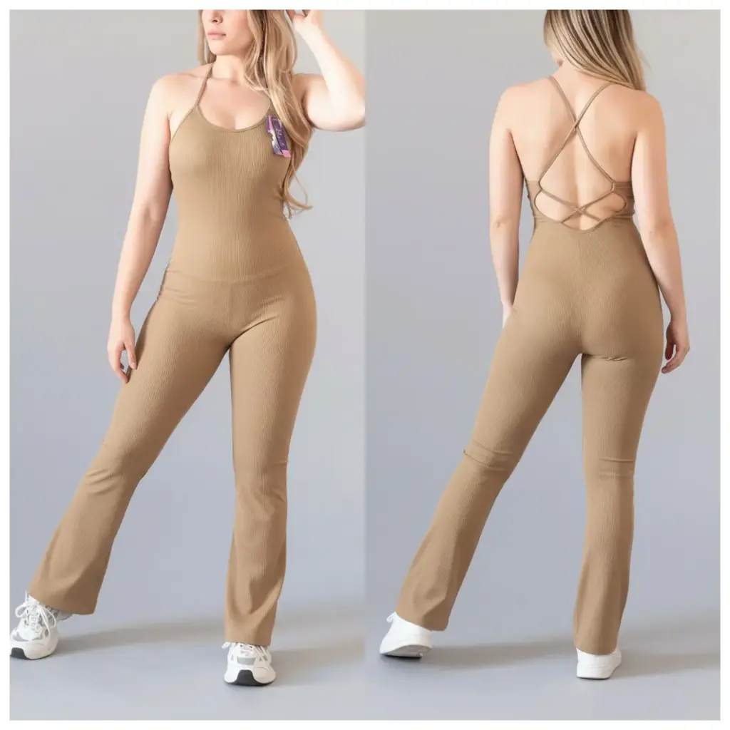 1277 Enterizo dama tira Marcella bota ancha 