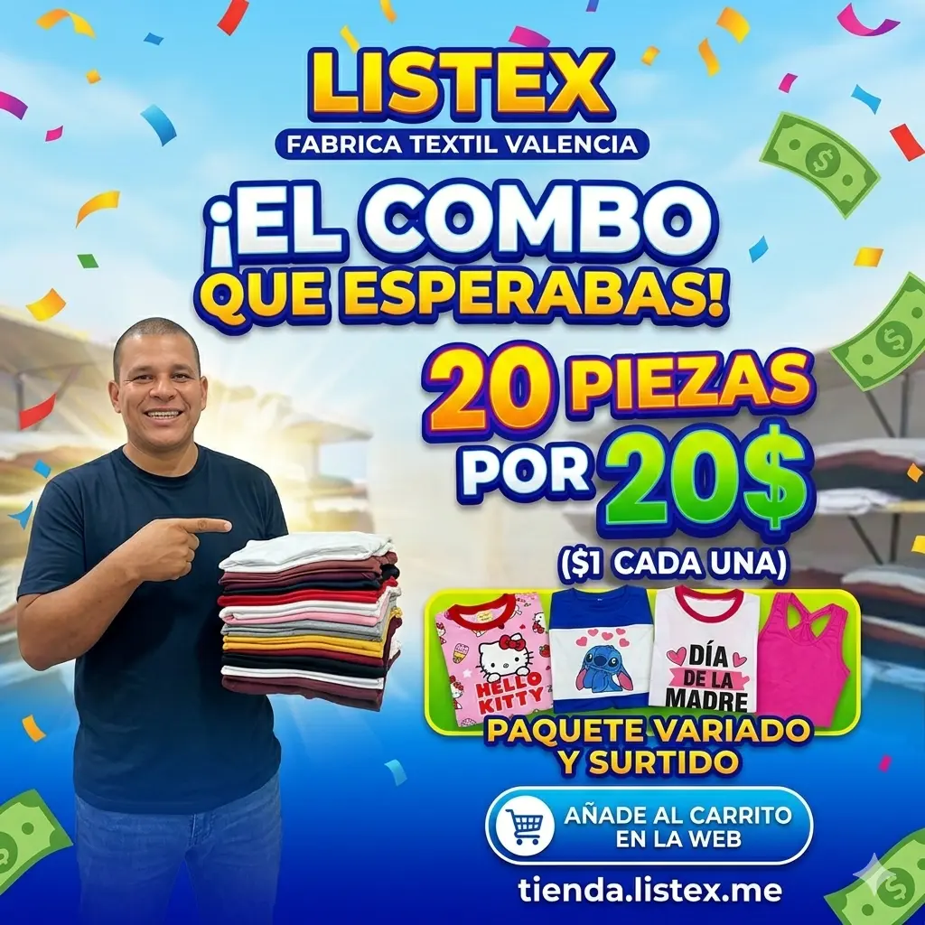 Combo 20 piezas x 20$