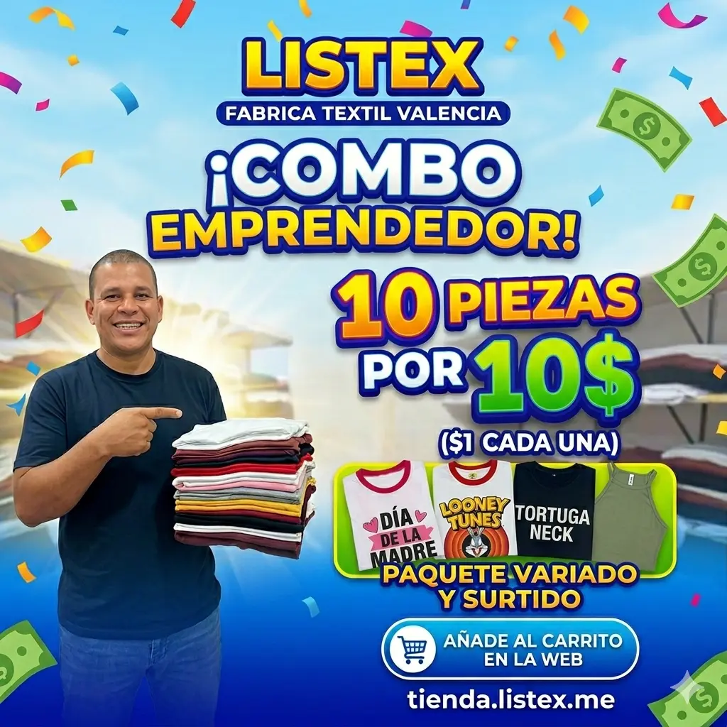 Combo de 10 piezas por 10$