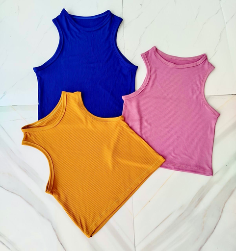 (unidad) Crop top acanalado Variado