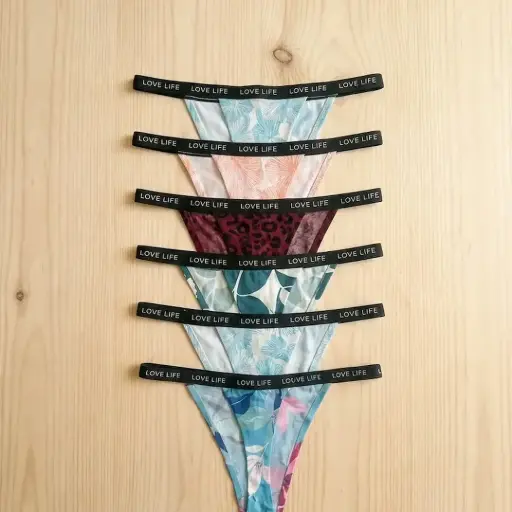 [DOCENA]Tk -031 Hilo estampado con liga 