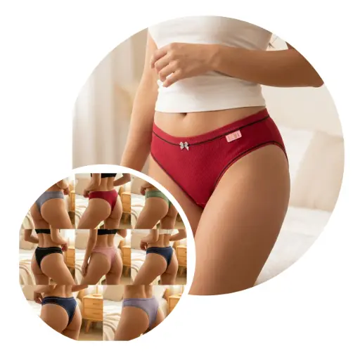 (Docena) Panty Dama ALBY ALGODON AITP054