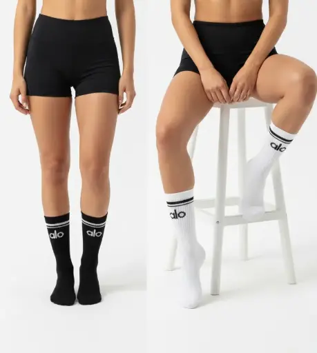 (Docena) Medias de paño alo blanco negro