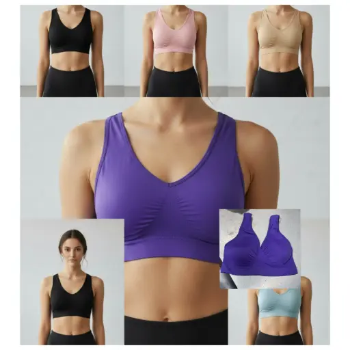 [DOCENA] Tops deportivos importados con copa GENIE