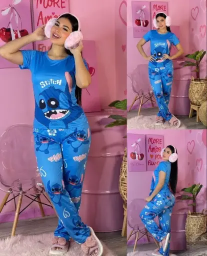 Pijamas 2 piezas, mono importada