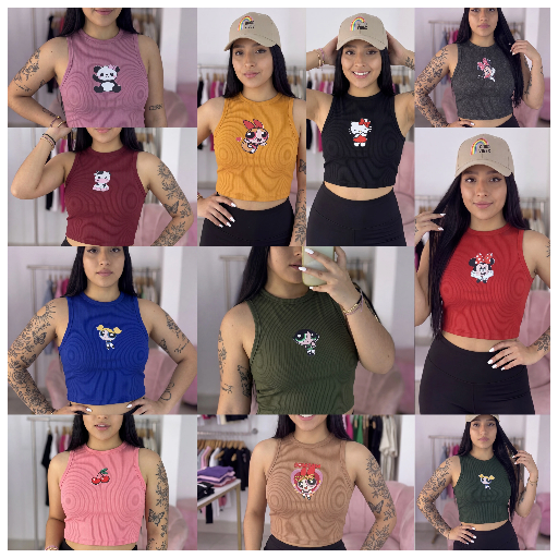 [Docena] Crop tops est acanalado